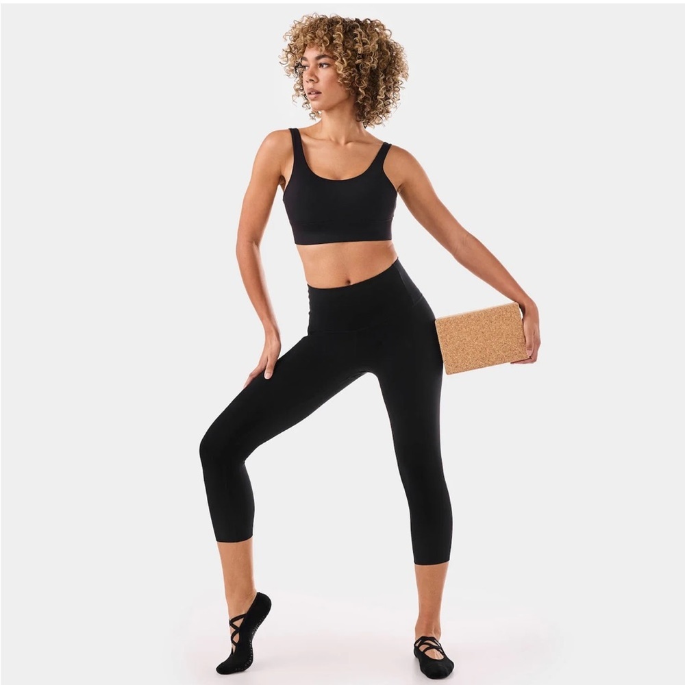 TaviSculpt® High Waisted Crop Leggings Black Size S - Picture 7 of 7